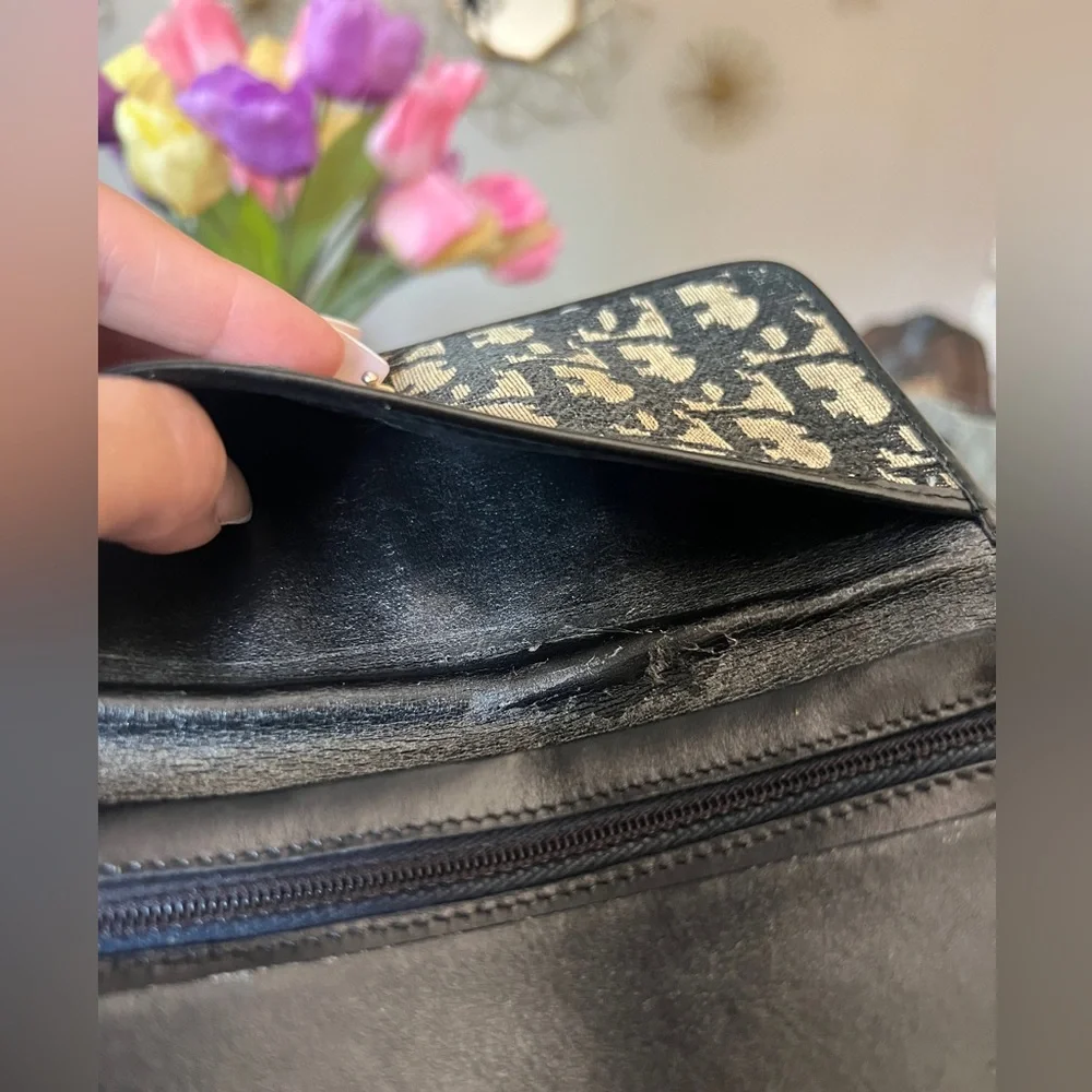 💙 Authentic Vintage Jacquard Dior Wallet